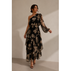 Amélie One Shoulder Maxi Dress