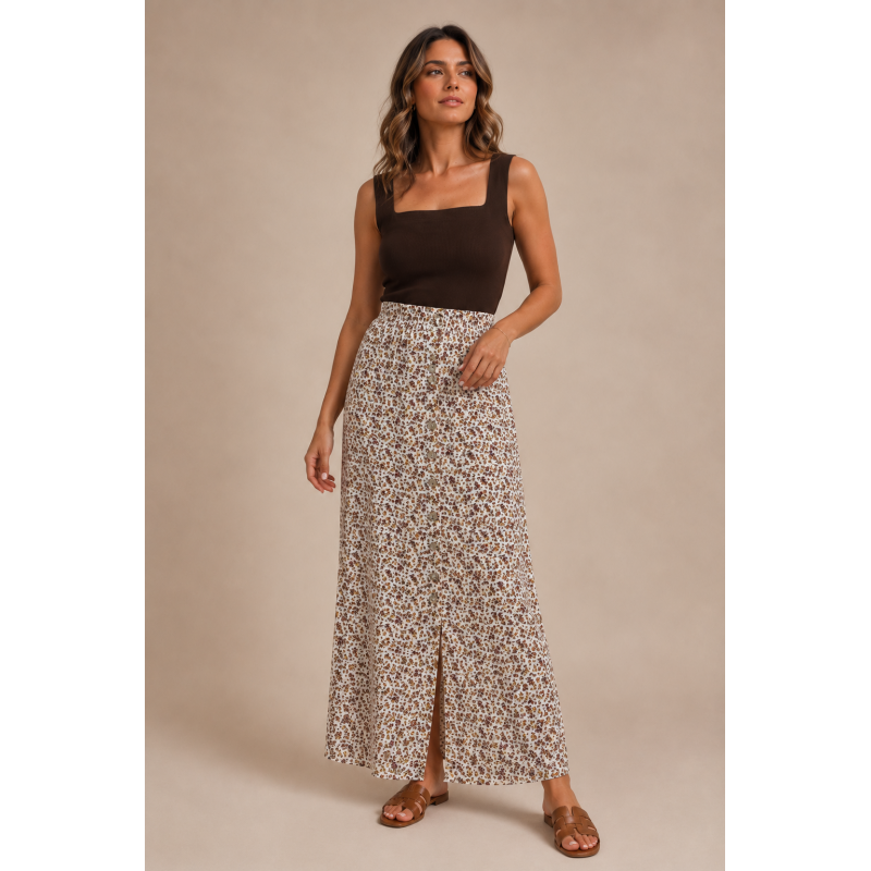 Olivia Floral Maxi Skirt