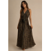 Maxi Φόρεμα Paisley Art Silk με Ανοιχτή Πλάτη 