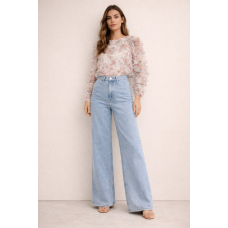 Elastic Wide Leg Jeans – Perfect Fit 