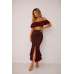 Scarlet Bloom Maxi Set