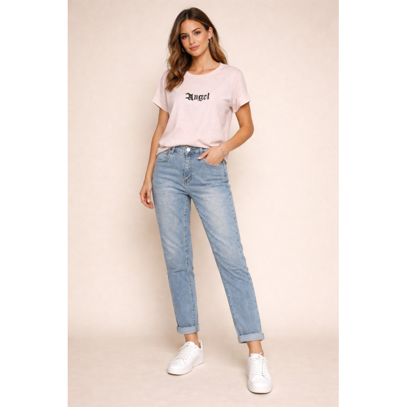 Denim Jeans με Στρας – Crystal Touch)