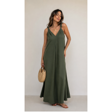 Maxi Φόρεμα Breeze με V Λαιμόκοψη