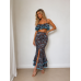 Scarlet Bloom Maxi Set