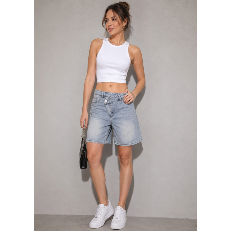 Denim Edge Bermuda Shorts
