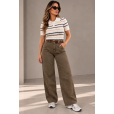 Mocha Wide Leg Denim