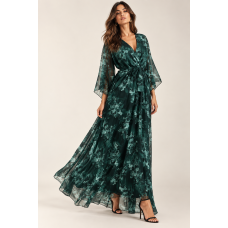 Emerald Élan Maxi Dress