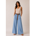 Τζιν Παντελόνα Denim με Ζώνη One Size