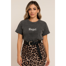 T-shirt “Angel Wings” με στρας