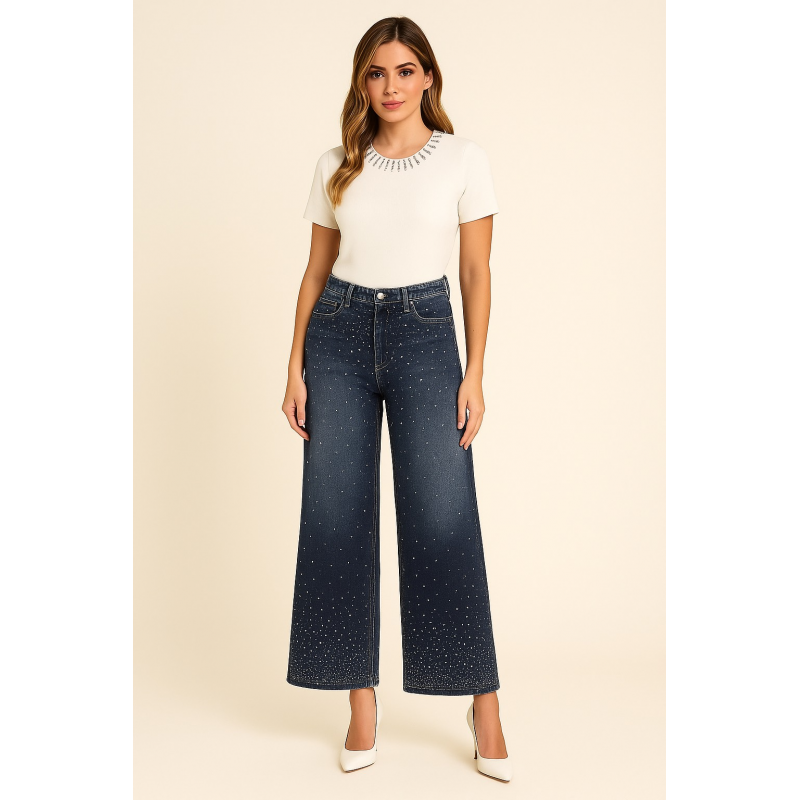 Crystal Wide Leg Jeans