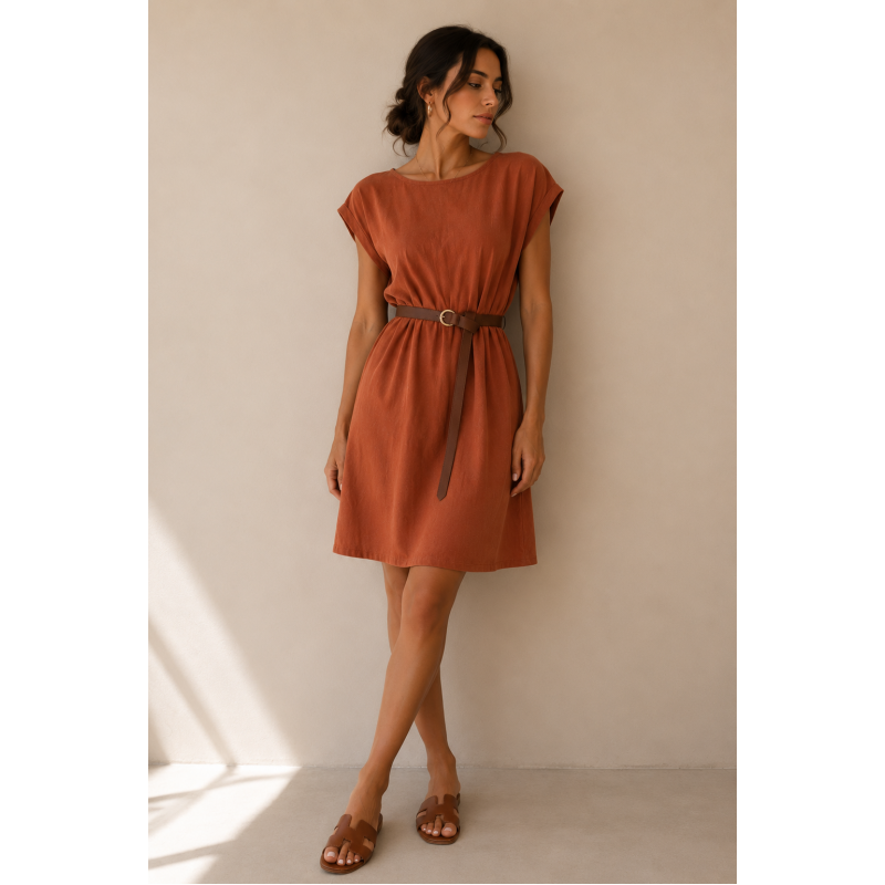 Solea Belt Dress –  Φόρεμα με Ζώνη