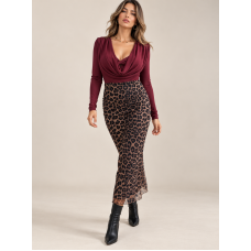 Φούστα Wild Muse Leopard Maxi