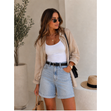 Luna Denim Bermuda Shorts