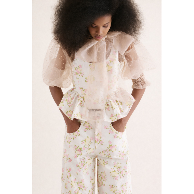 Lumina Floral Peplum Top