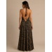 Maxi Φόρεμα Paisley Art Silk με Ανοιχτή Πλάτη 