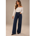 Éclat Πλεκτή Μπλούζα Off Shoulder με Στρας