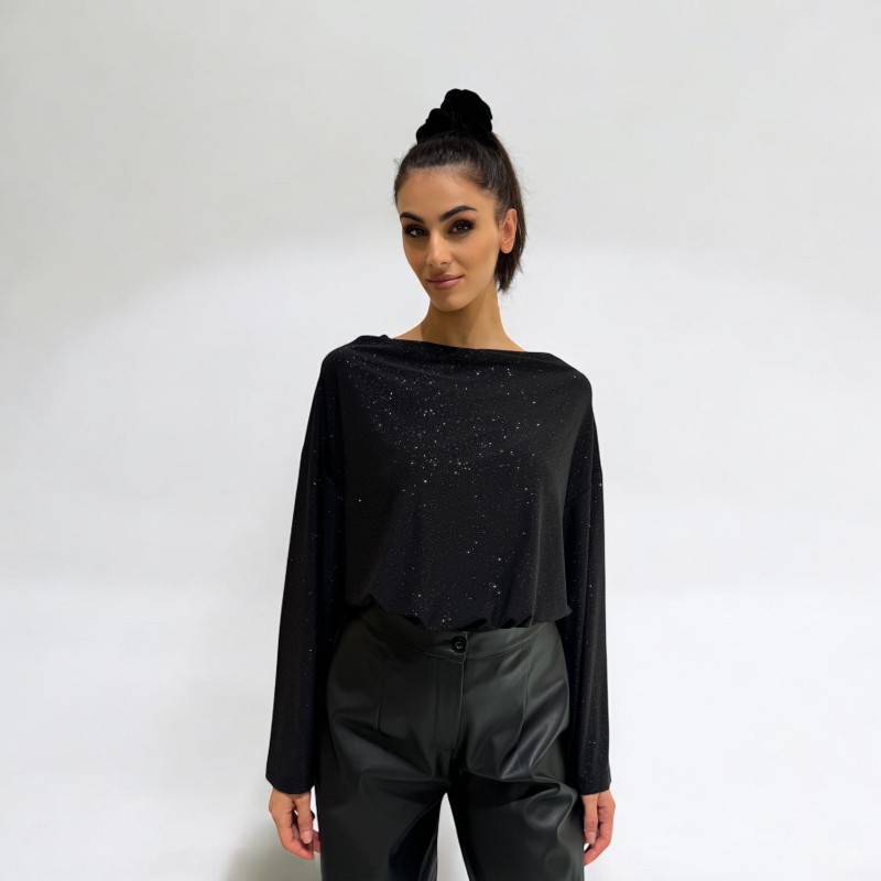 Μπλούζα lurex με glitter