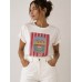 T-Shirt Sardines Print  Λευκό