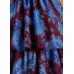 Mini Φόρεμα Paisley με Βολάν & Μεταλλική Κλωστή – One Size