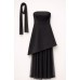 Lumina Strapless Dress με Αποσπώμενη Φούστα & Φουλάρι 