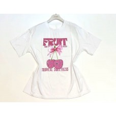 T-shirt Cherry “Fruit” Print – One Size | Via Senorita