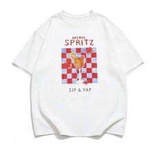 Oversized T-shirt Aperol Spritz Print 