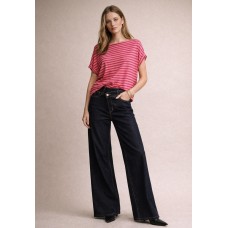Ψηλόμεσο Σταυροκούμπωτο Wide Leg Jeans 