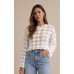 Λευκό Crochet Top Boho Πλεκτό Τοπ 