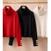 LUX Cozy Touch – Πλεκτό Ζιβάγκο με Loose Λαιμό