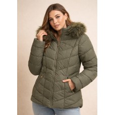 LIVIA Olive Puffer Jacket