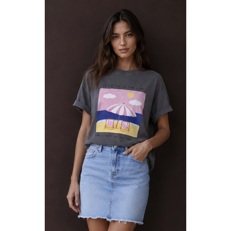 Sunny Escape Oversized T-Shirt