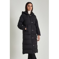 Mπουφάν μακρύ καπιτονέ-black