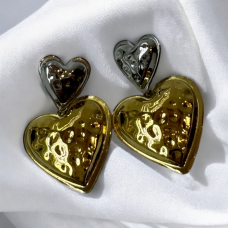 Double Heart Earrings