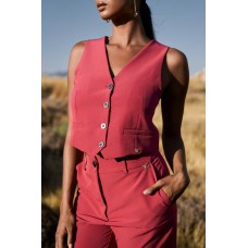 Γιλέκο basic με κουμπιά