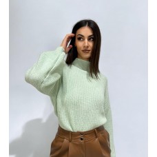 Πουλόβερ lurex pistachio